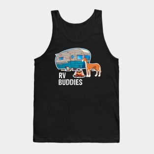 Greyhound Dog Rv Buddies Pet Lovers Funny Camping Camper Tank Top